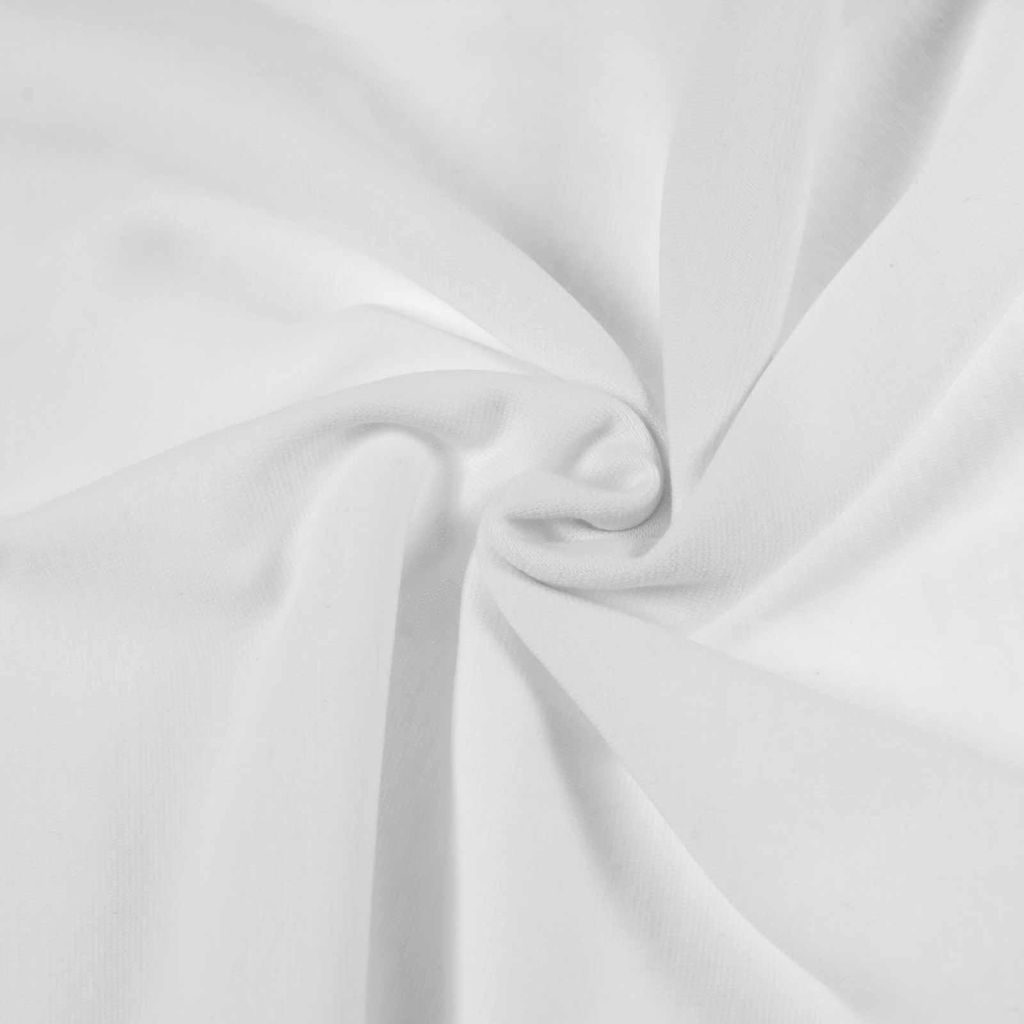 Bündchenstoff elastisch weiß
