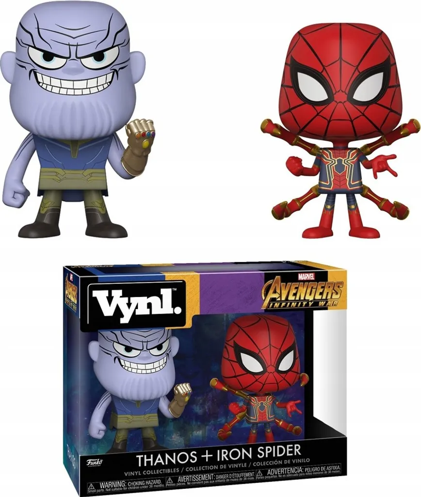 Décoration de Bureau Funko POP Marvel Thanos vs Iron Spider Pack Spécial