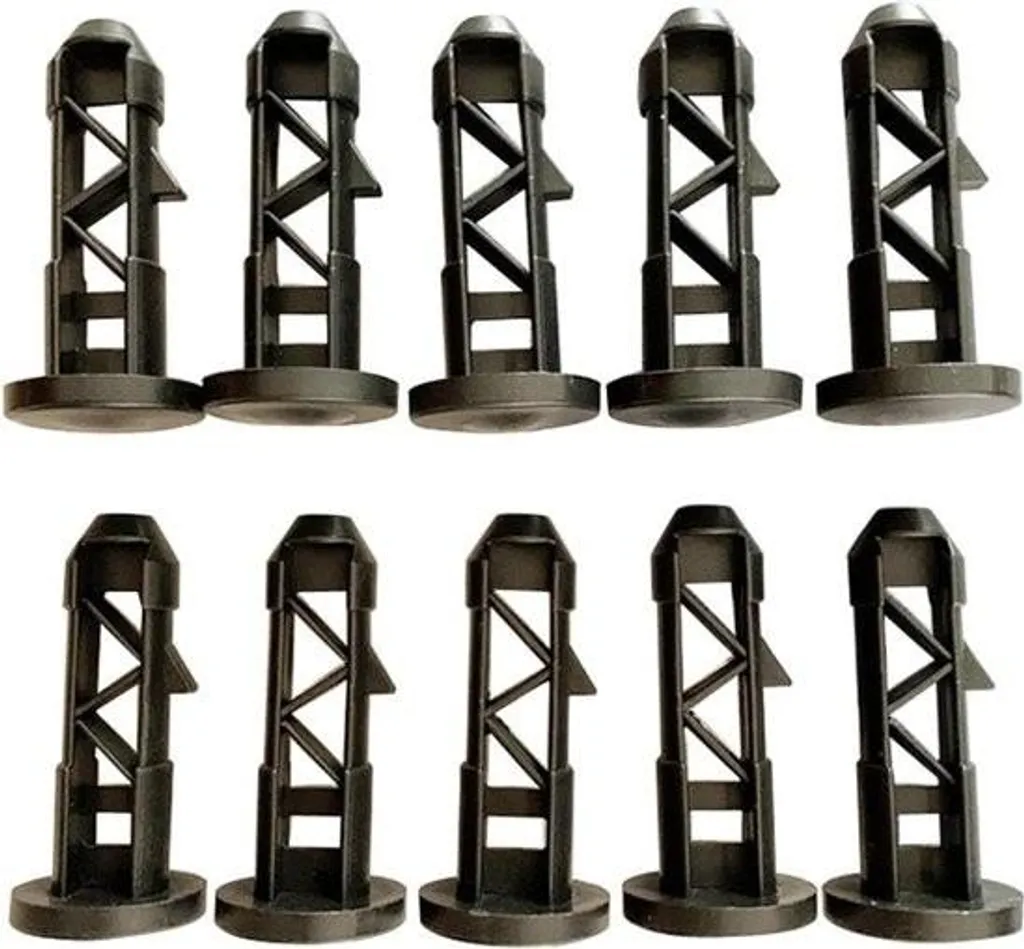 Pack de 10 goupilles de charnière 20mm pour poubelle 120L et 240L