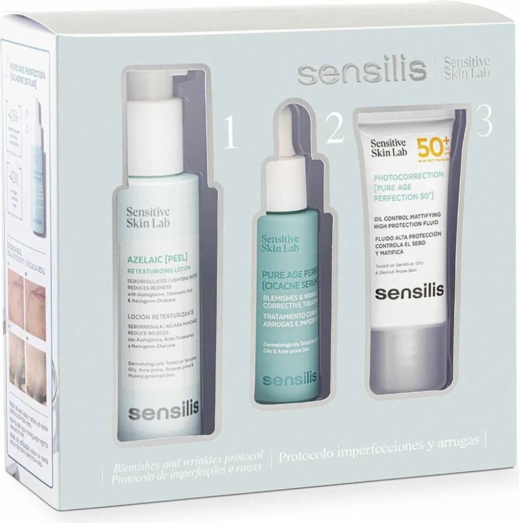 Sensilis Pure Age Perfect Protocol Coffret Anti-Âge et Imperfections 3 u.
