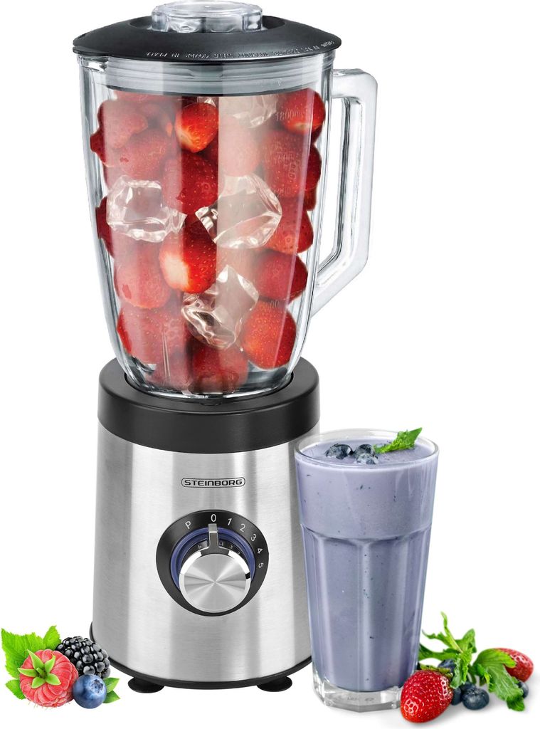 Sklenený mixér Steinborg | Bez BPA | 5 úrovní + pulzná Obrázok produktu 
