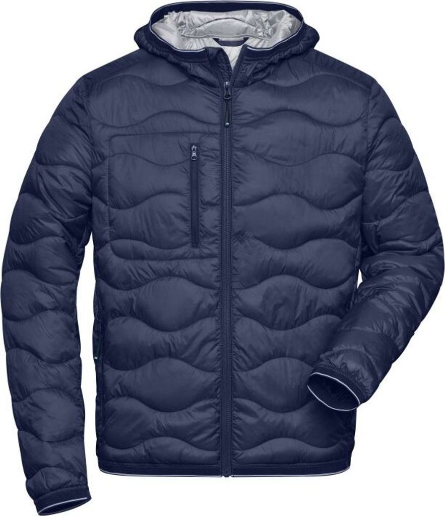 Men's Padded Jacket navy/silver, Gr. XL
