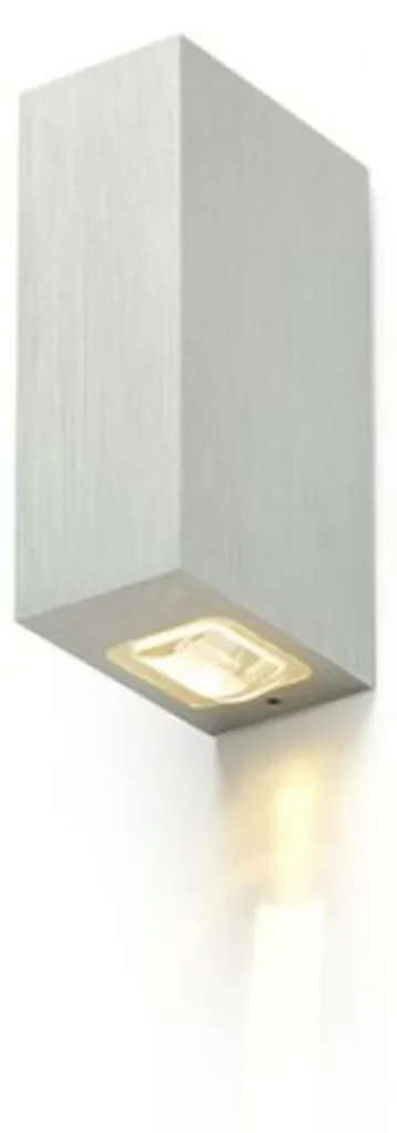 Applique murale NICK II aluminium brossé 2x3W LED 3000K IP54 230V
