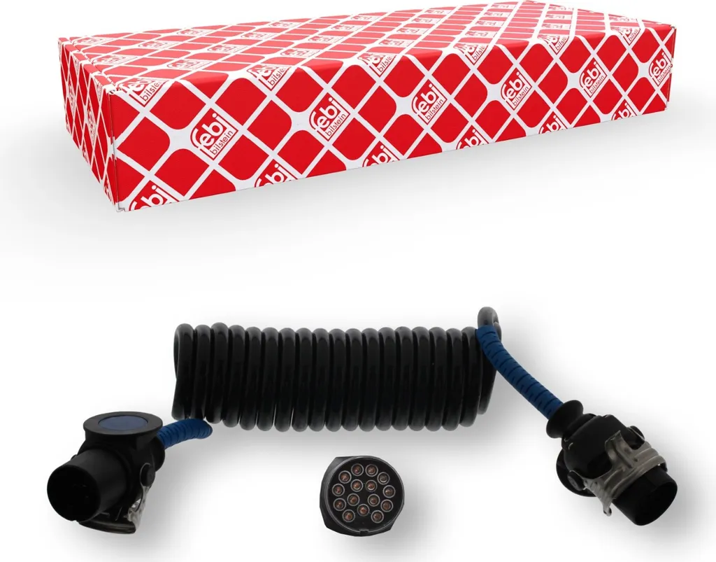 Câble spirale électrique 7 broches 09726 PA pour remorque et camion 24V