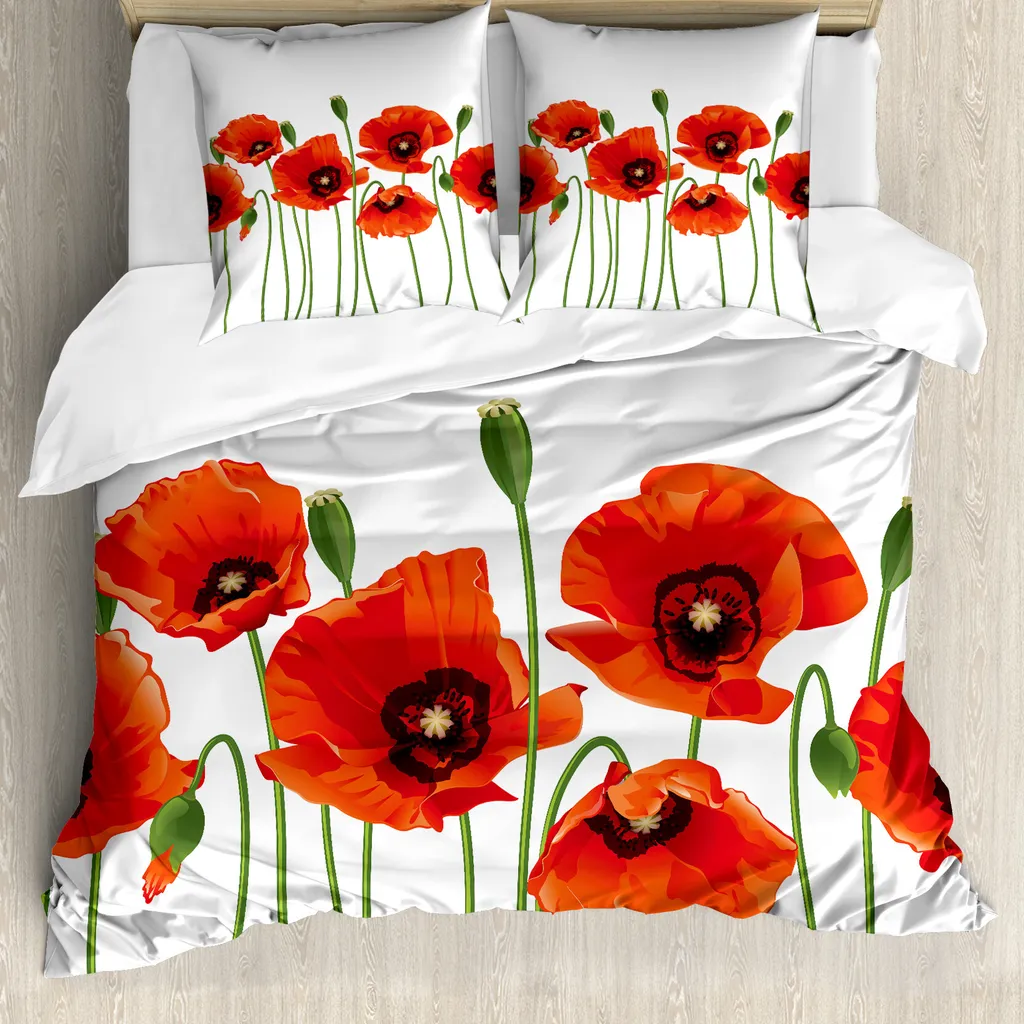 Copripiumino Floreale ABAKUHAUS 155x220: Comfort Antiacaro e Design
