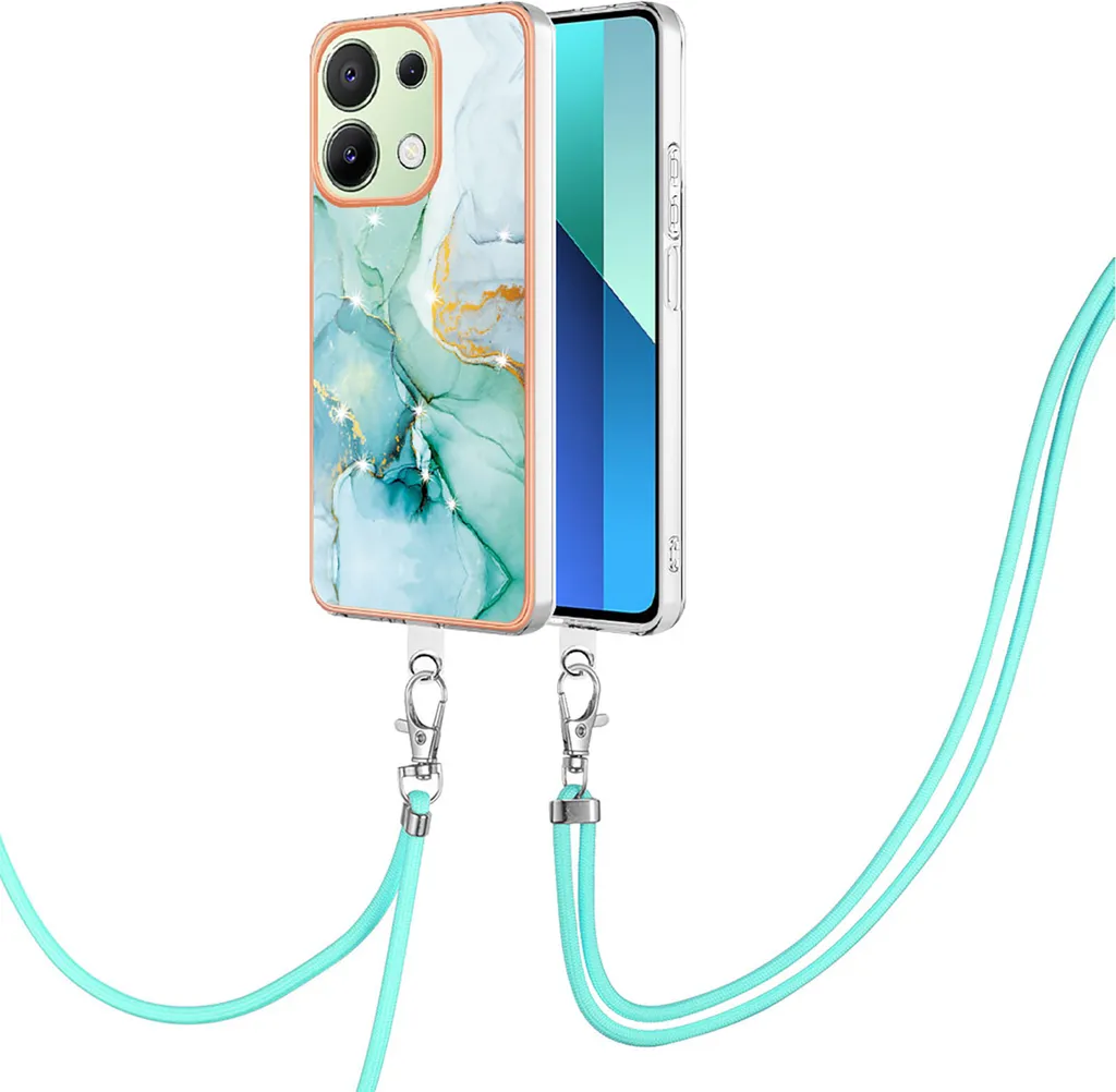 Cover Protettiva Xiaomi Redmi Note 13 4G con Laccio Verde Regolabile