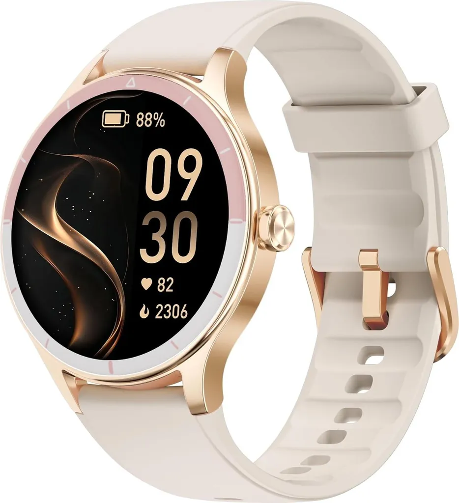 Smartwatch Donna Tondo Elegante: Sport, Chiamate e Impermeabilità
