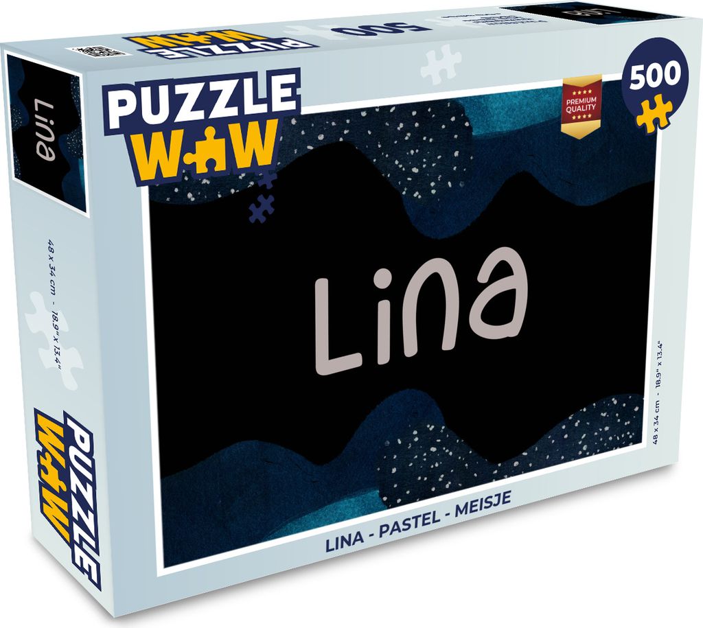 MuchoWow Puzzle 500 Teile Lina - Pastell - Mädchen - 500 Teile - Kinder - Selberbauen - Puzzlespiele