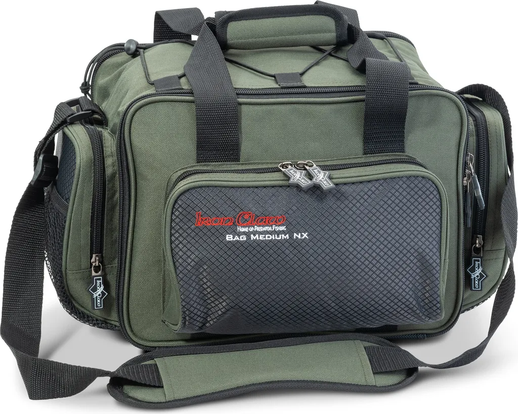 Sac de Transport Pêche Iron Claw Medium NX avec Compartiments Modulables