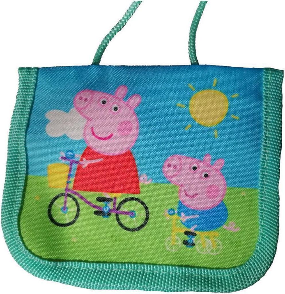 Geldbeutel / Brustbeutel Peppa Pig für Kinder, blau