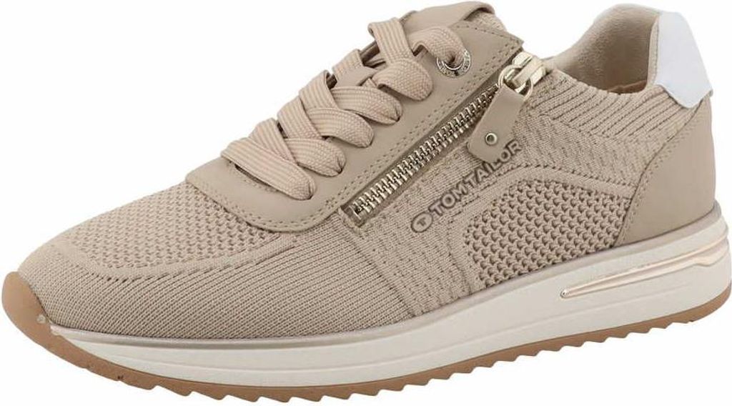 Tom Tailor 269017 0001 Sand Damen Sneakers Beige, Beige, Gr. 40