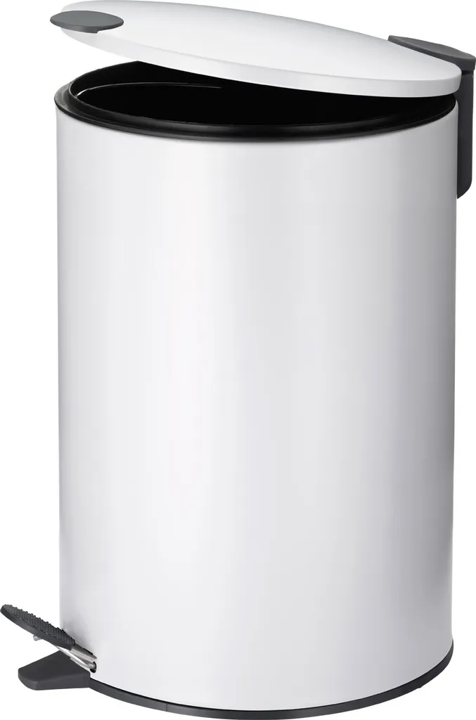 Seau à Pédale Inox 12 Litres Mats - Finition Anti-Traces et Socle Stable