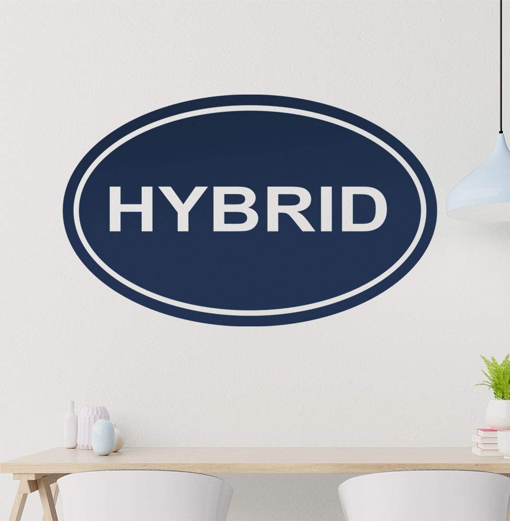 Hybrid Wandtattoo in 6 Größen - Wandaufkleber Wall Sticker - Dekoration, Küche, Wohnzimmer, Schlafzimmer, Badezimmer