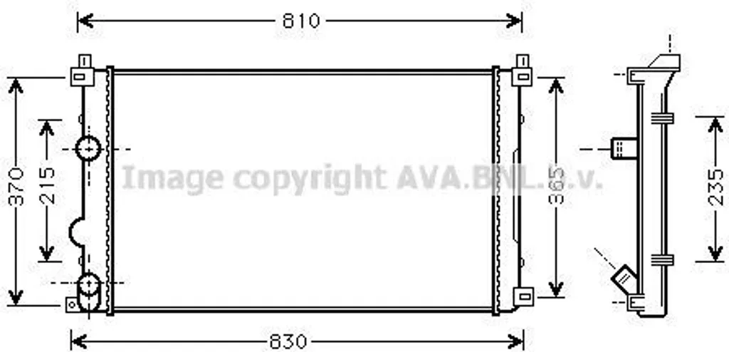 Radiateur pour Renault Movano X70 - Pièce de refroidissement moteur
