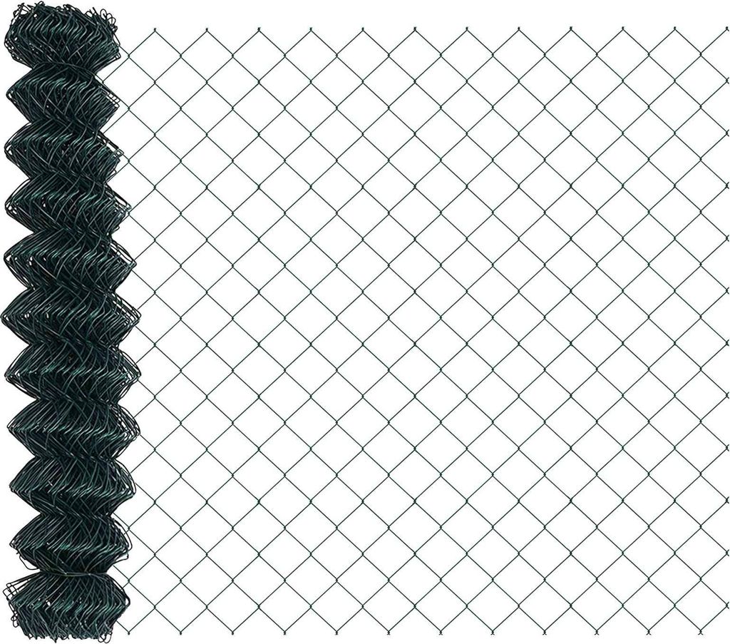 "WINTER SALE"Kettenzaun Grün 10x1 m Stahl DE279958 - Metallzäune