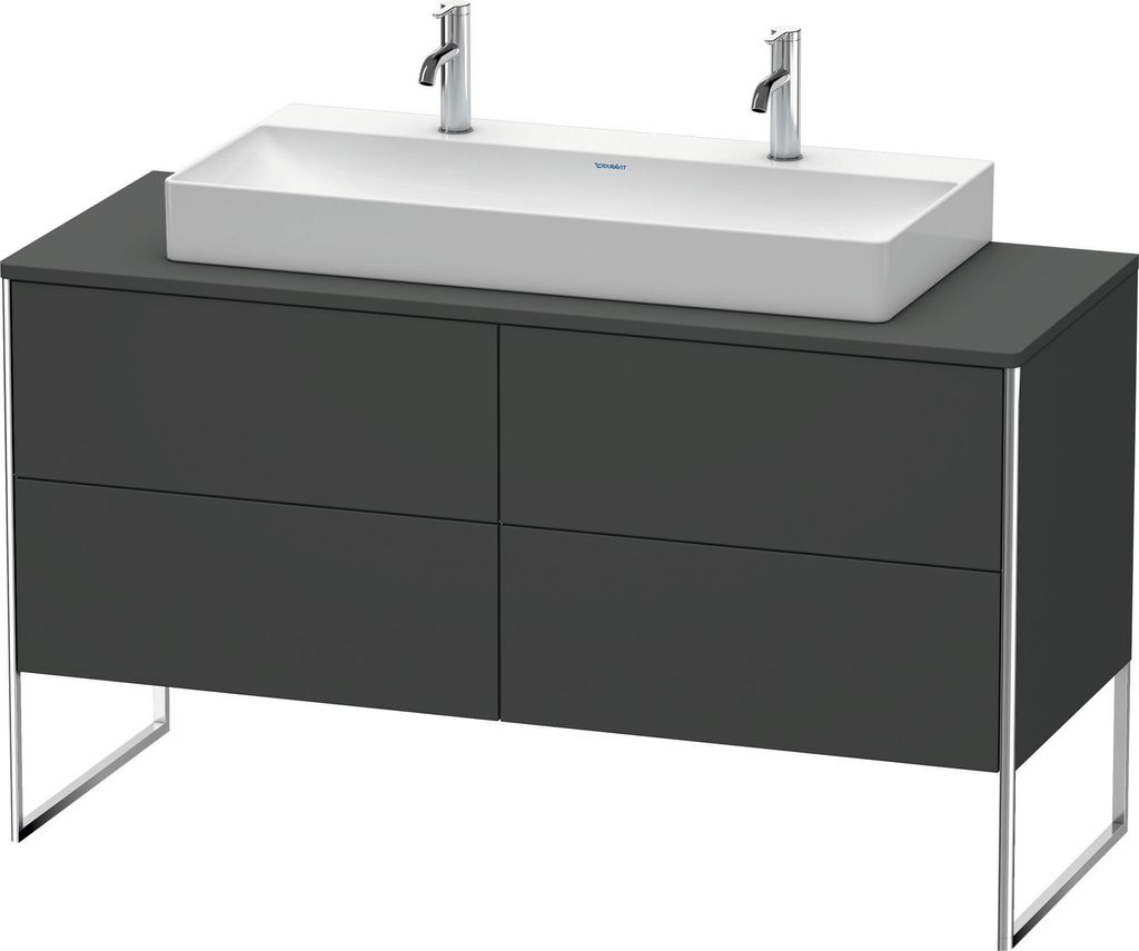 Duravit XSquare Konsolenwaschtischunterbau freistehend, 4 Auszüge, 1400x778x548mm, XS4925M4949