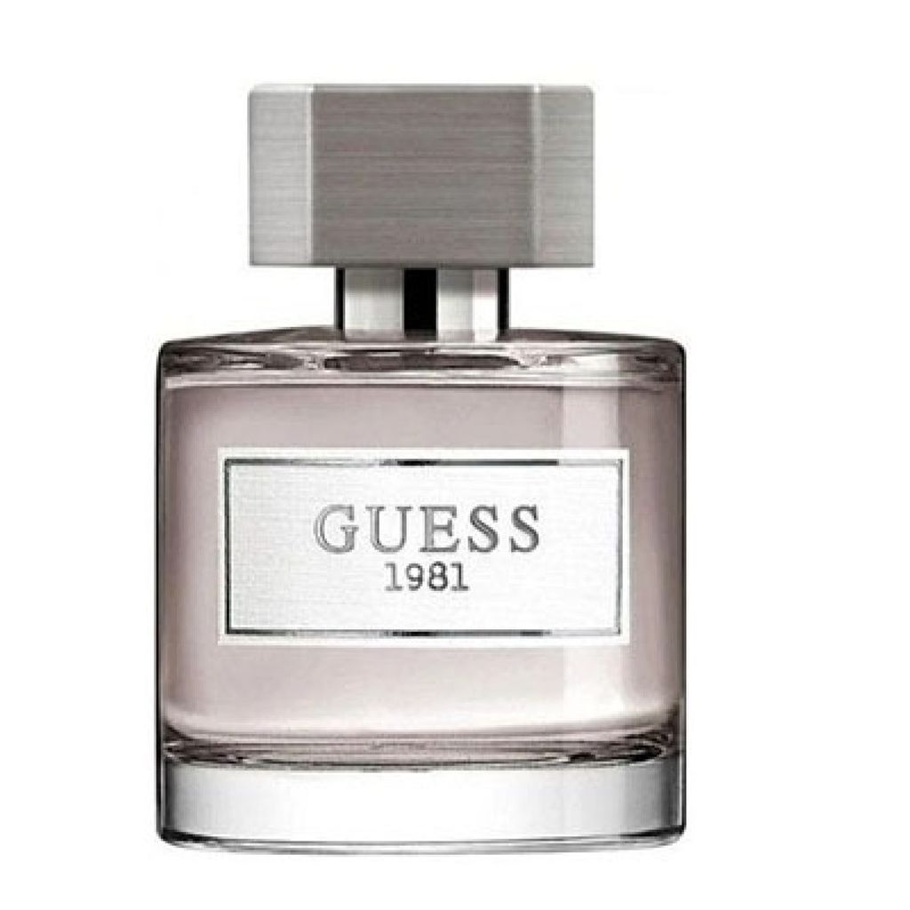 A product shot of a bottle of Guess 1981 Eau de Toilette for men.