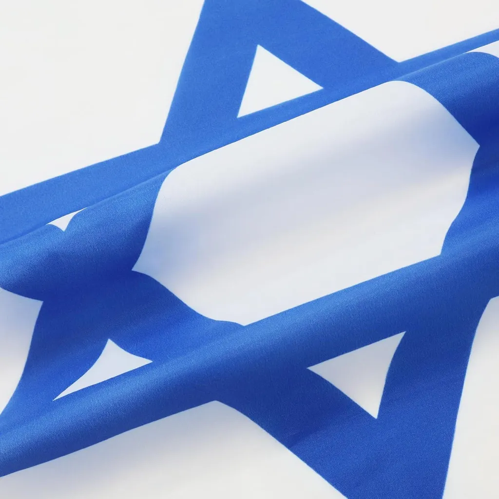 Drapeau Israël 90x150cm en Polyester 100D avec Couleurs Vives et Durables