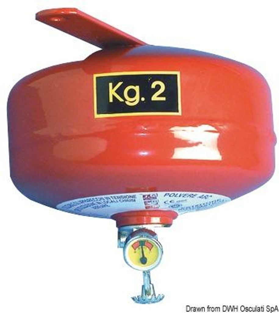 Spraypulverlöscher zylindrisch 2 kg - Osculati 31.515.02