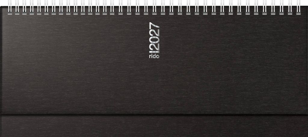 2027 rido/idé QuerkalenderSeptant schwarz 1W/2S Produktbild 