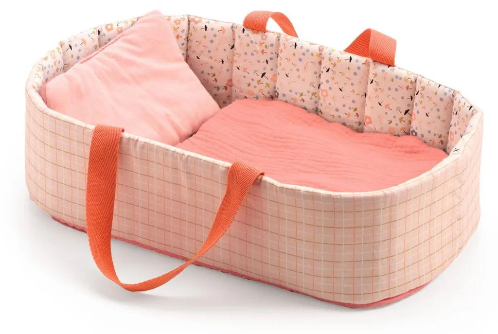 Petit panier Djeco en osier tressé - Design élégant pour poupée 30cm