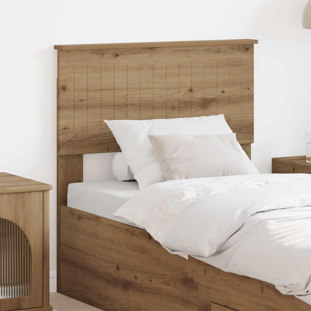 vidaXL Testiera Rovere Artigianale 80 cm Legno Multistrato