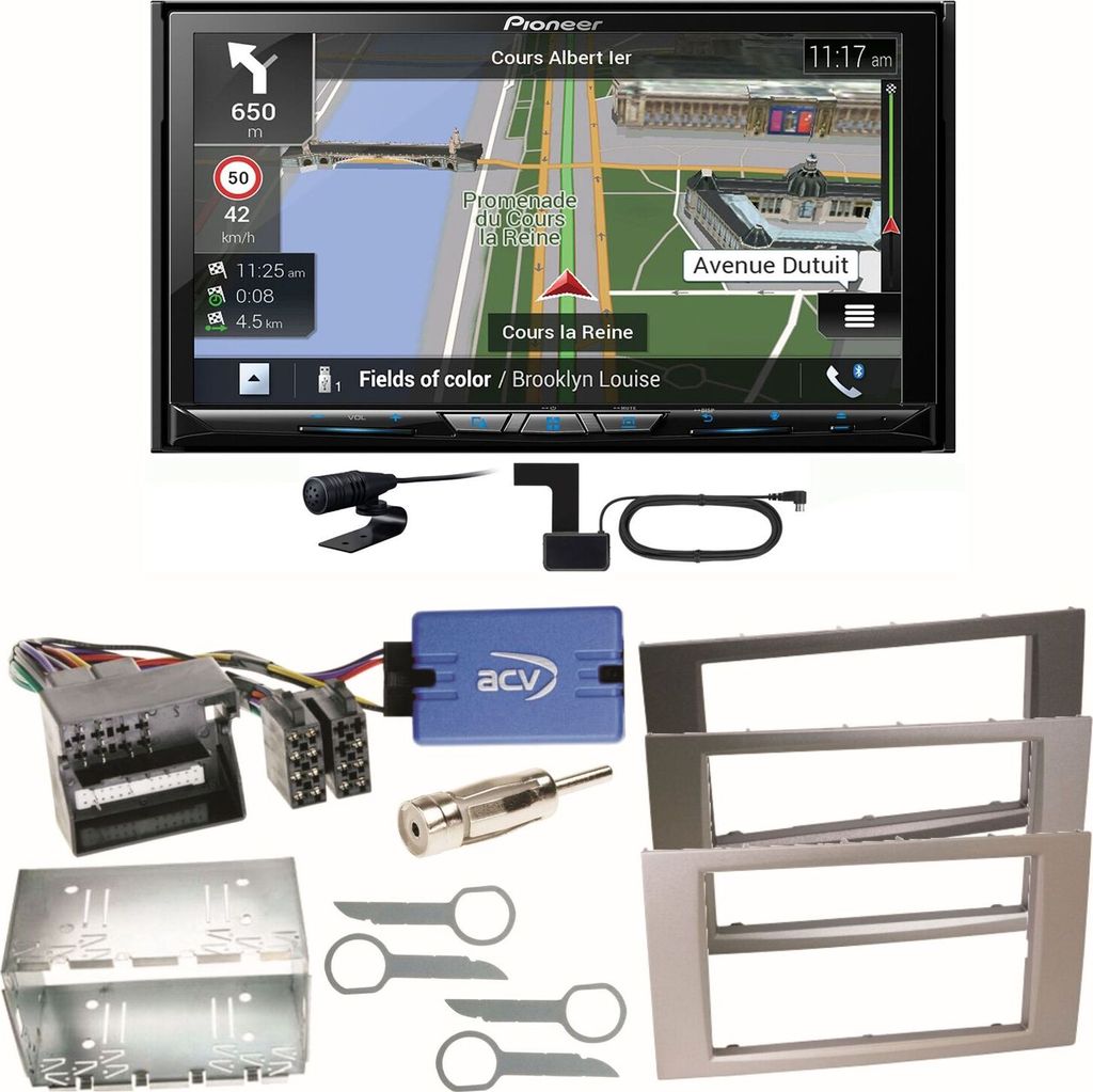 Pioneer AVIC-Z830DAB Navigation CD Einbauset für Ford Focus C-Max Fiesta Transit
