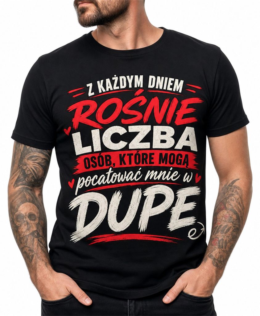 Śmieszna Koszulka Męska Z Każdym Dniem Rośnie Prezent Dla Zdjęcie produktu 