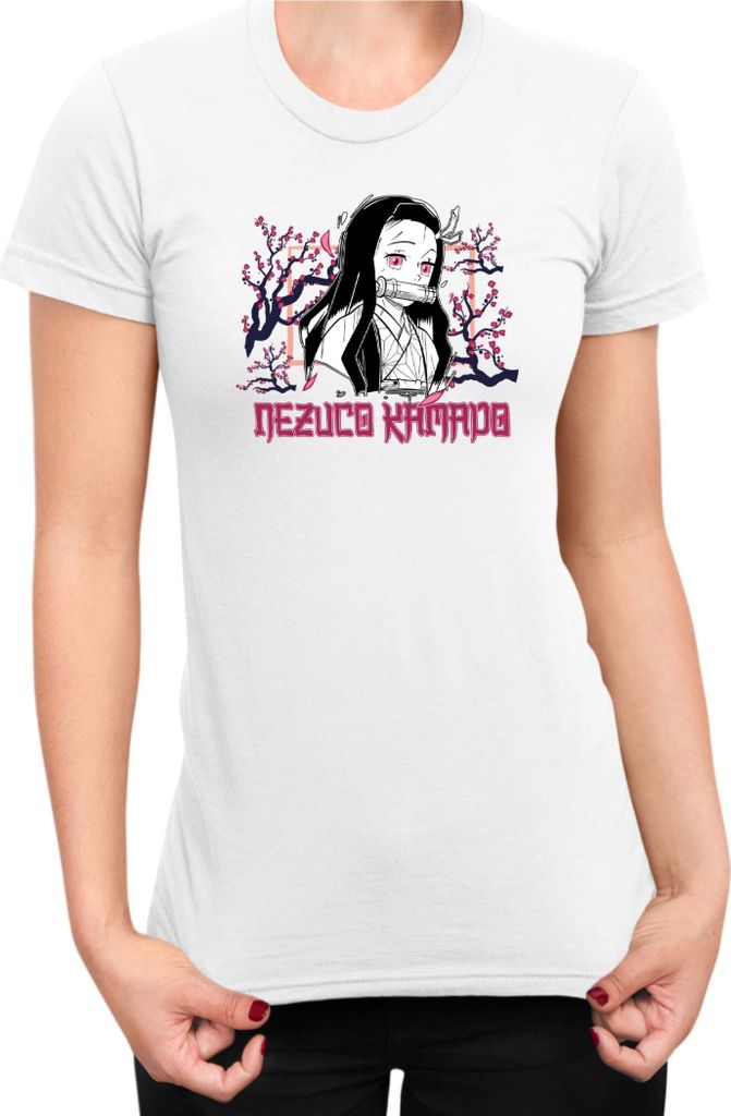 Damen T-Shirt Japan Manga Anime Comics Animation Demon Anime Slayer 15, Lady XL / Weiß