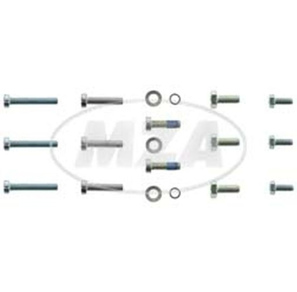 SET Normteile zur Befestigung Anlasser 3. Generation mit 12V - EMZA- bzw. PVL-Zündung