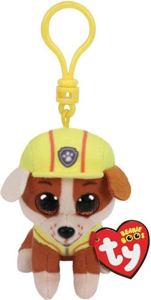 TY - Ciondolo peluche Paw Patrol (8,5 cm) Rubble Immagine del prodotto 