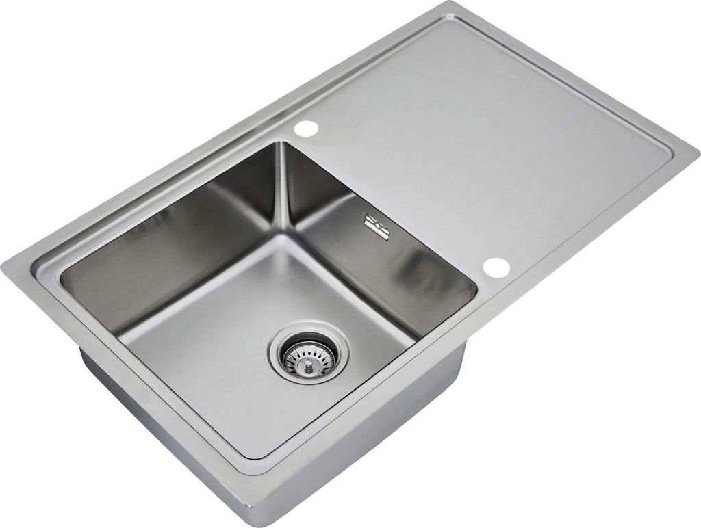 Edelstahl Einbauspüle Spülbecken Küchenspüle Spüle 86 x 50 Produktbild 