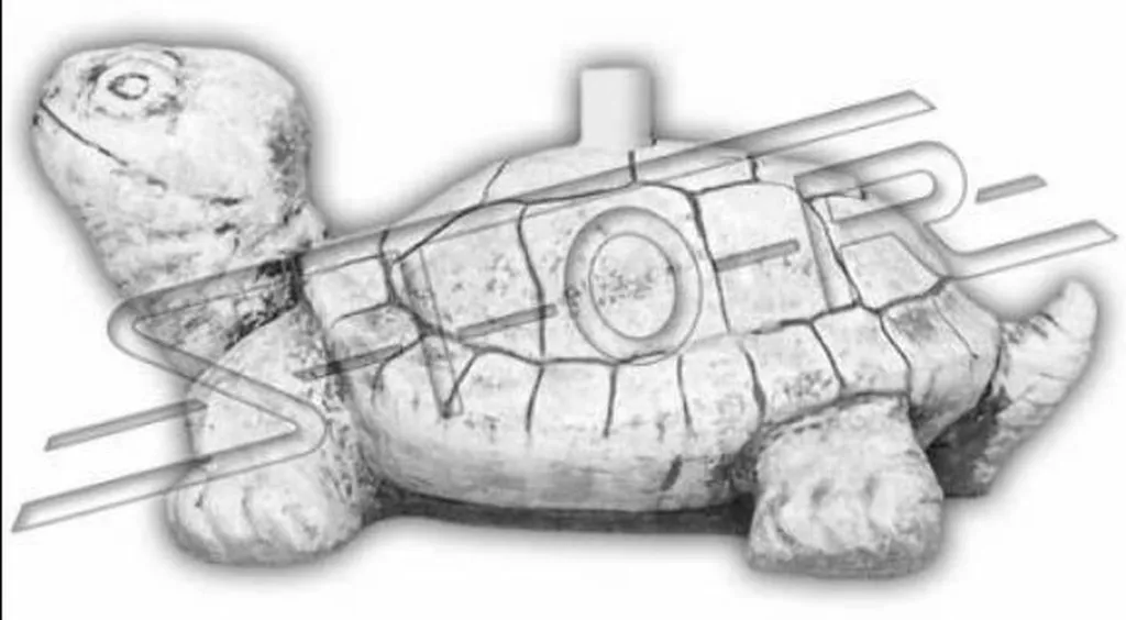 Statue Tortue Jardin Anti-UV - Décoration Durable pour Balcon et Patio