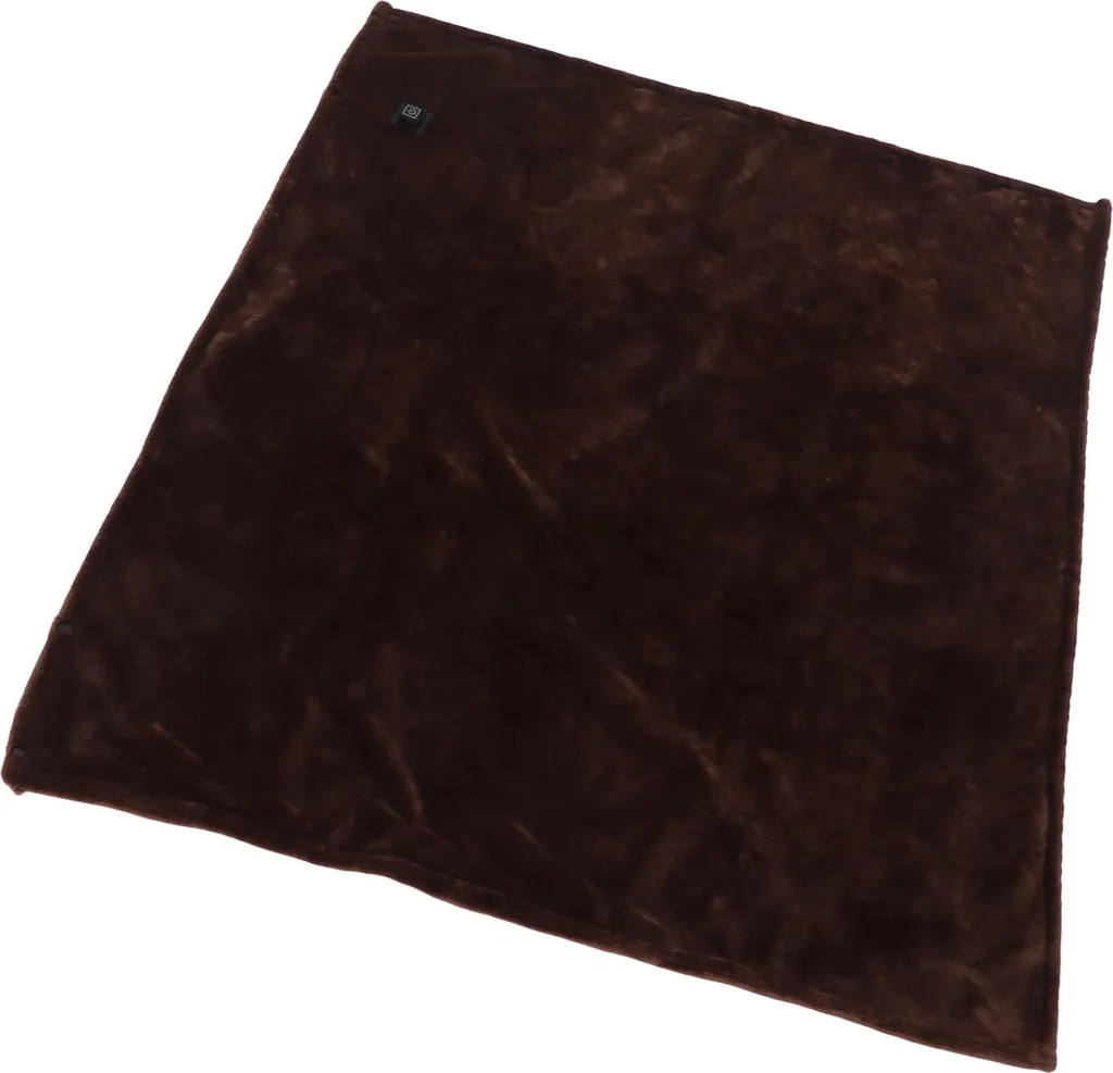 Petite couverture chauffante de bureau 5V flanelle café 100x80 cm