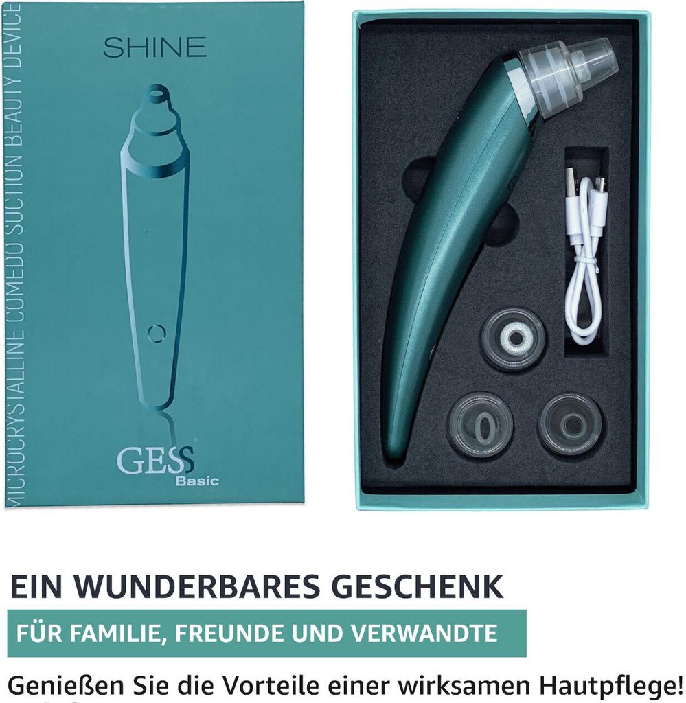 Mitesserentferner Mitesser Vakuum Entferner GESS Shine Produktbild 7