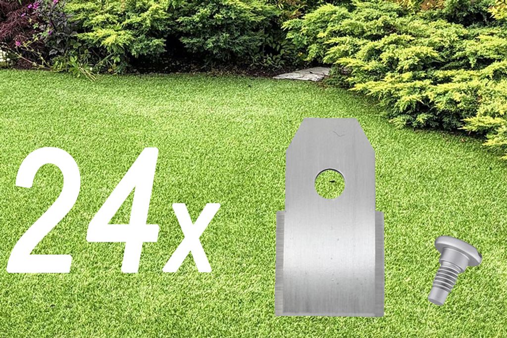 24x Messer für Mähroboter | Messer für Husqvarna Automower | Gardena Sileno