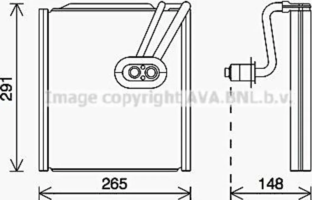 Évaporateur AVA HYV444 haute efficacité compatible OE 971392W000