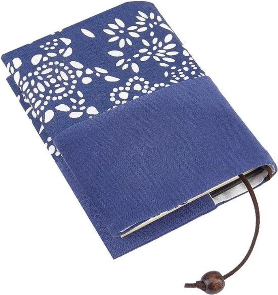 Housse de livre ajustable en textile rétro A6 pour étudiant et lecteur