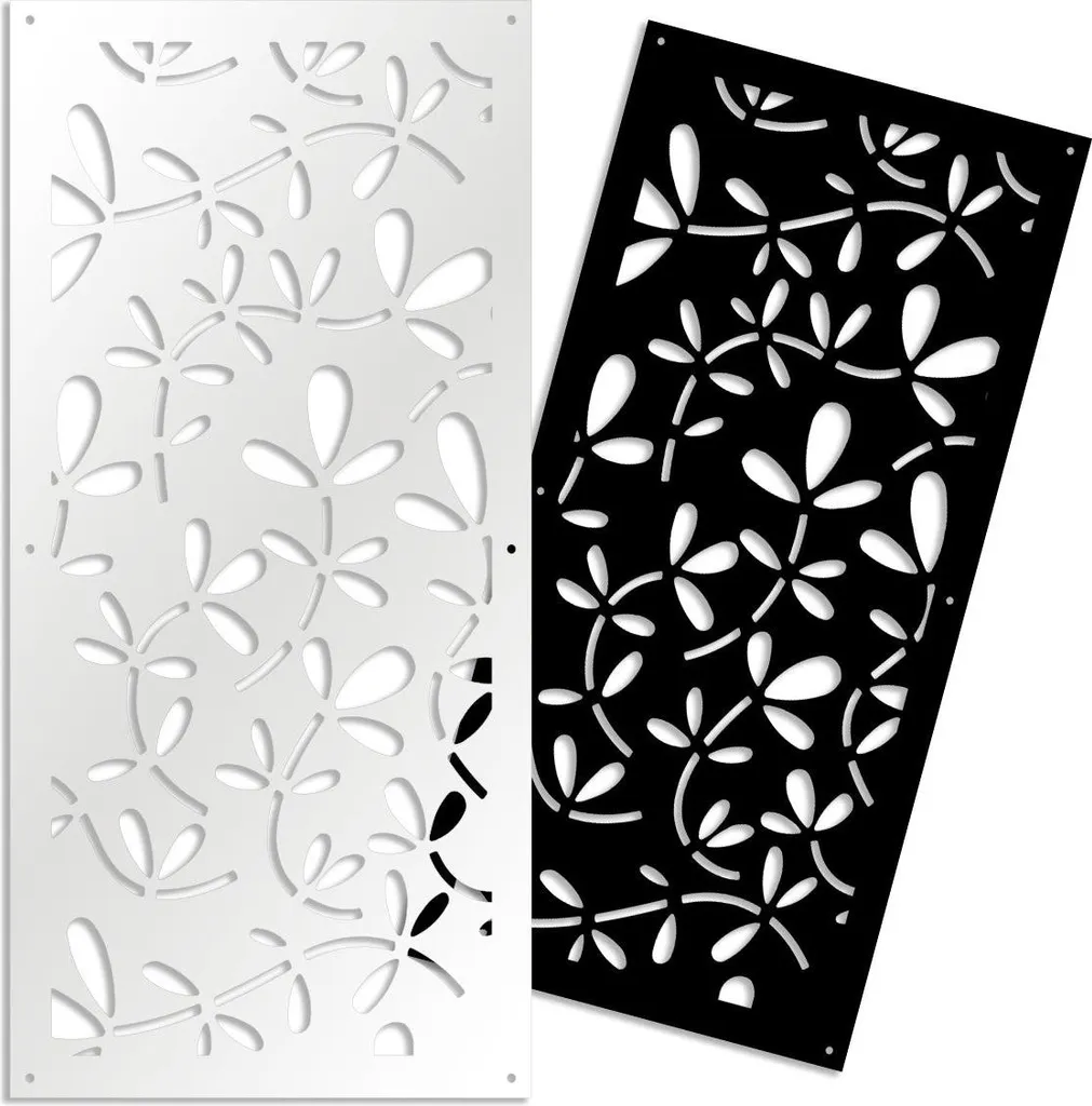 Frangisole Bianco FLOREUS 50x150 cm | Pannello Decorativo in PVC