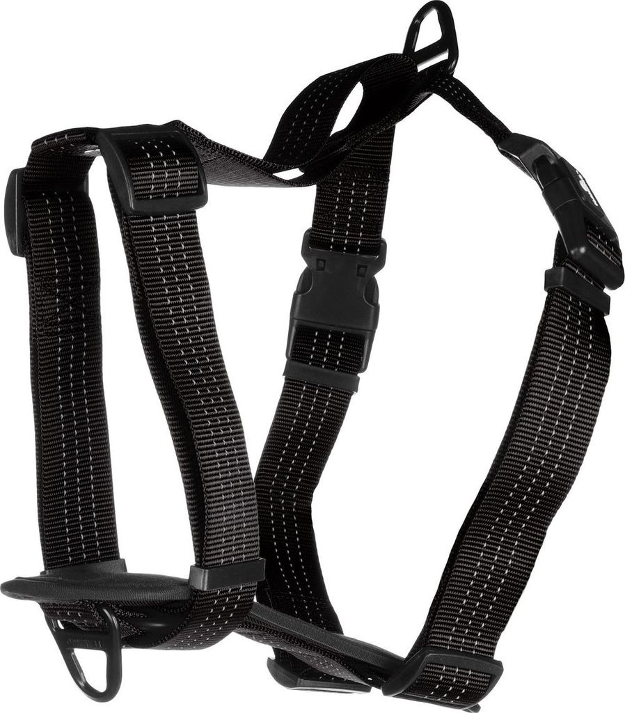 Flamingo H-Geschirr Zorba schwarz, Größe: XL / Breite: 32 mm