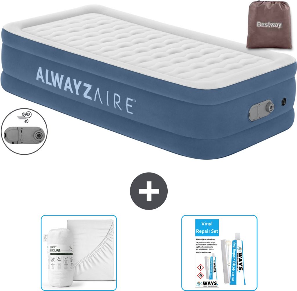 Materasso gonfiabile Bestway Alwayszair - 1 persona - 97 x Immagine del prodotto 
