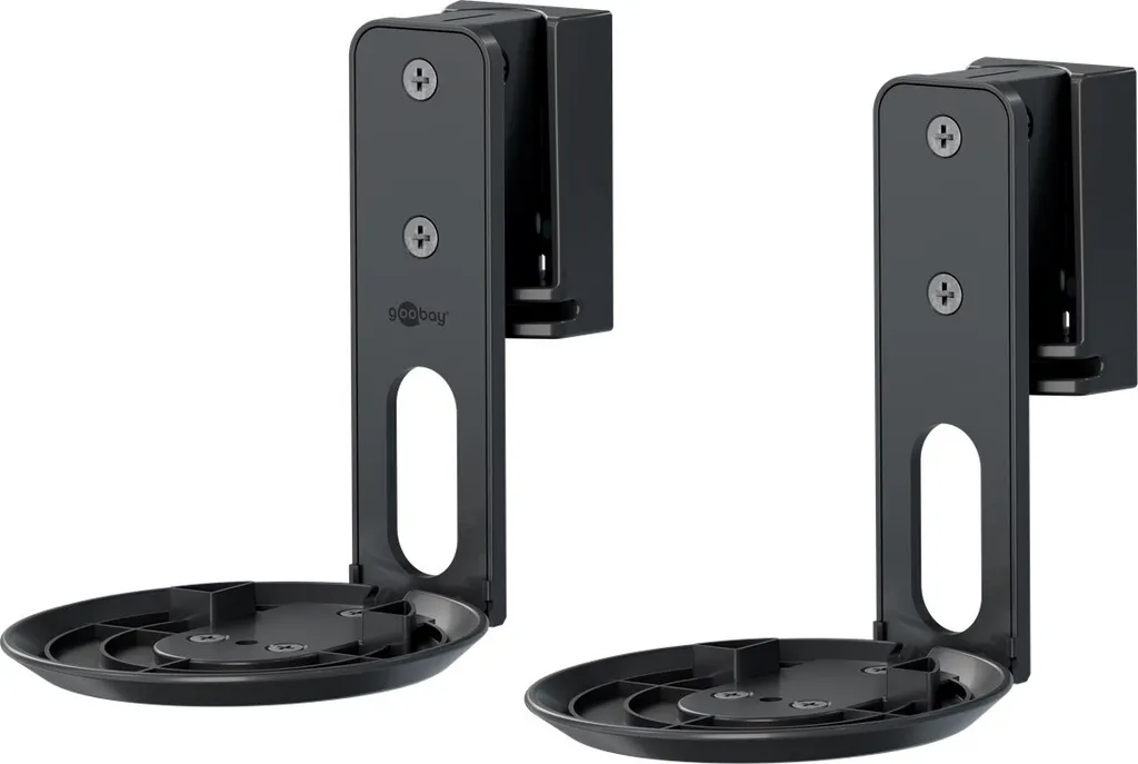 Supporto Parete Goobay 71025 per Sonos Era 100 - Coppia 2 Pezzi Nero