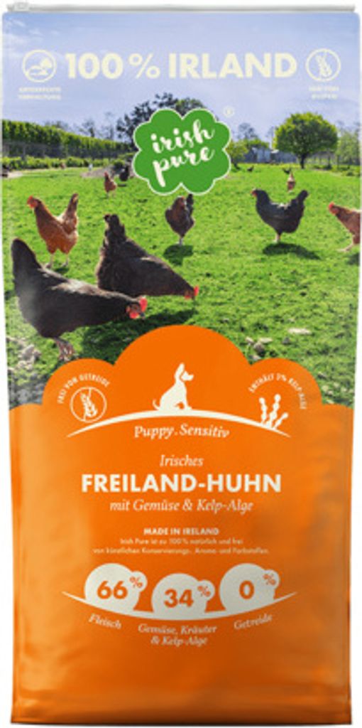 Irish Pure - Trockenfutter Puppy - Irisches Freiland-Huhn - Produktbild 