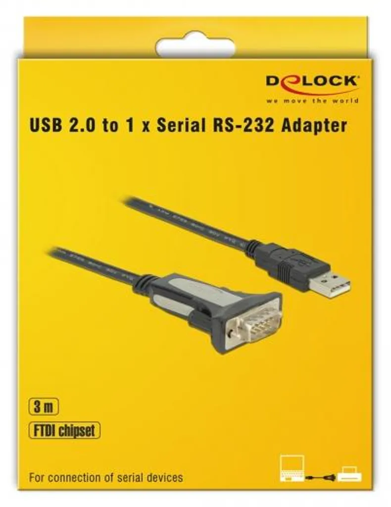 Connecter un appareil Série RS232 sur port USB sans erreur câble 3m DB9