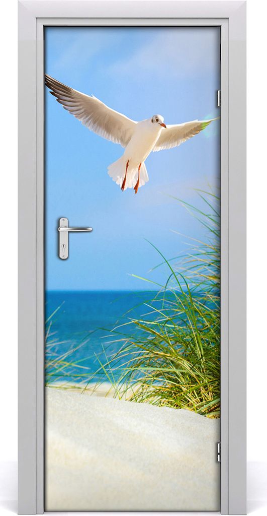 Tulup Türaufkleber 75x205 cm Dekorative Aufkleber Selbstklebend Wasserdichte Tapete Abnehmbar Schlafzimmer Wohnzimmer Wohnkultur - Seagull über D...