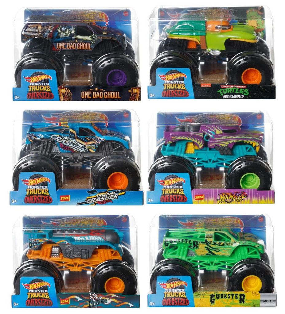 Hot Wheels Monster Trucks -Fahrzeuge im Maßstab 1:24, Produktbild 