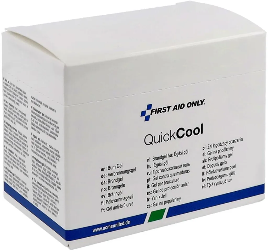 Quick Cool Verbrennungsgel First Aid Only - 18 Sachets de Gel Brûlure