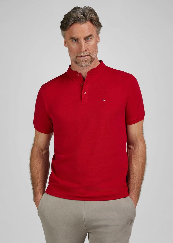Daniel Hechter - Herren Piquee Poloshirt Stehkragen (74006-100922), Größe:XXL, Farbe:Chili (320)