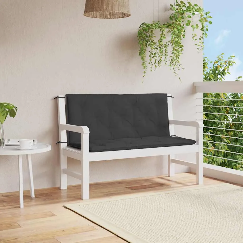 vidaXL Cuscino per panchina da giardino Beige 110x50x7 cm Tessuto Oxford