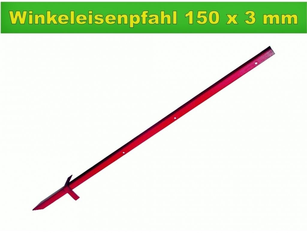 Weidezaun Winkeleisen Pfahl Weidezaunpfahl 150x3mm ohne Isolator